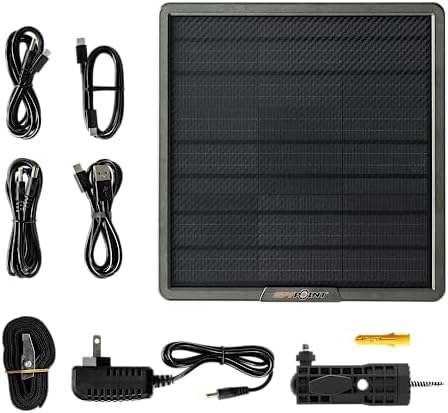 spypoint solar panel for trail camera with internal battery