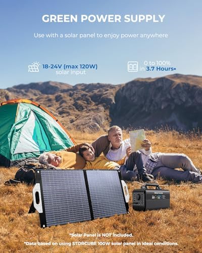 storcube 300w portable power station - solar generator