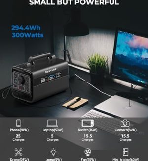 storcube 300w portable power station - solar generator