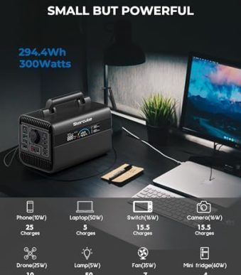 storcube 300w portable power station - solar generator