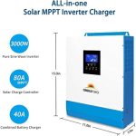 sungoldpower 3000w 24v hybrid solar inverter all-in-one solution