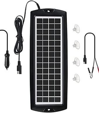 sunway solar car battery trickle charger 5w for rv marine boat