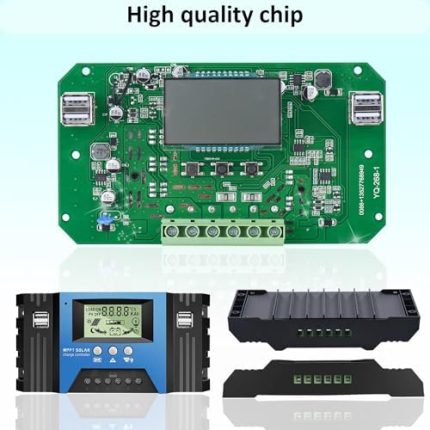 vixkpirr 100a mppt solar charge controller with lcd display