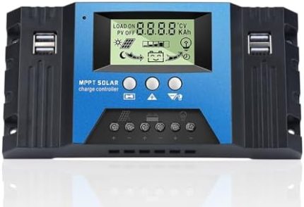 vixkpirr 100a mppt solar charge controller with lcd display