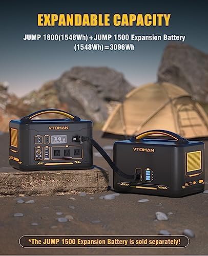 vtoman jump 1800 portable expandable power station