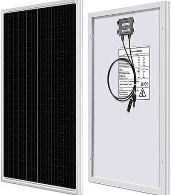 weize 2-pack of 100w solar panels for off-grid use
