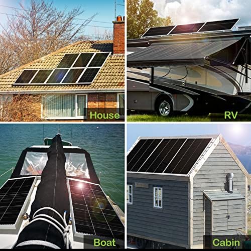 weize 2-pack of 100w solar panels for off-grid use