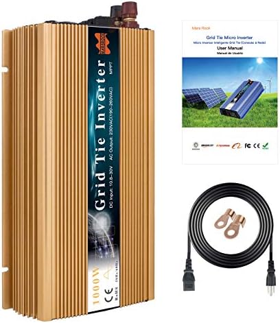 marsrock 1000w grid tie micro solar inverter for 1200w solar system