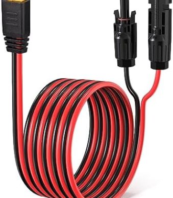 elfculb 10awg solar extension cable for portable power station