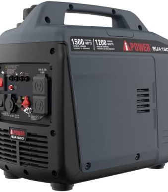 a-ipower 1500w portable inverter generator, ultra-lightweight and super quiet