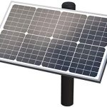 ghost controls 30w monocrystalline solar panel for automatic gate opener