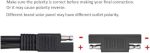 sunway 10awg solar panel connectors with mc-4 and sae adapters
