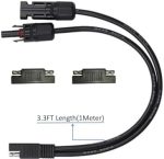 sunway 10awg solar panel connectors with mc-4 and sae adapters