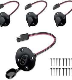 gouku sae power socket sidewall port connector 12awg cable