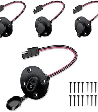 gouku sae power socket sidewall port connector 12awg cable