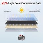 rockpals 100w solar panel portable for generator and usb devices