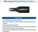 epever mppt 40a solar controller with wifi and temperature sensor