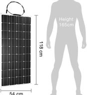 hannahcos flexible 2400w solar panel kit with 50a charge controller