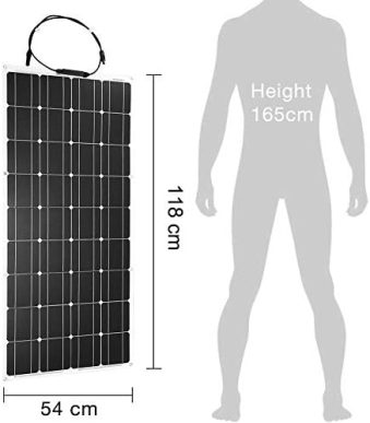 hannahcos flexible 2400w solar panel kit with 50a charge controller