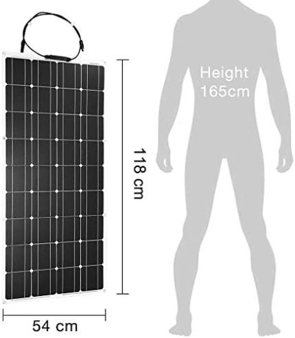 hannahcos flexible 2400w solar panel kit with 50a charge controller