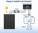 alrska 150w monocrystalline solar panel compact for rv, marine, and off-grid use