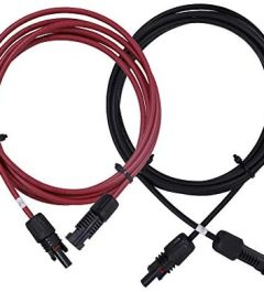 renogy 10ft 12awg solar panel extension cables female and male