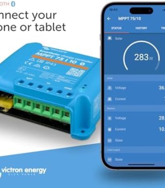 victron energy 10a solar charge controller smartsolar mppt 75v