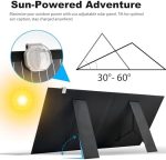sunsul 100w 12v foldable portable solar panel for outdoor use