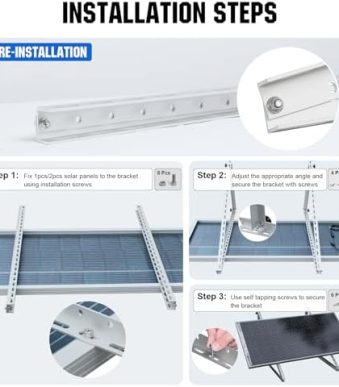 eco-worthy solar panel mount brackets with adjustable tilt legs