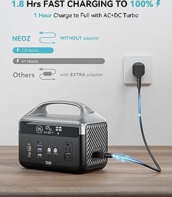 daranener portable power station with fast charging capabilities for outdoor use