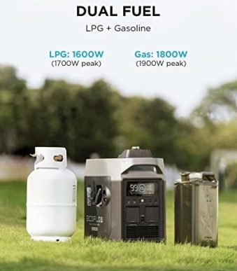 ef ecoflow 1800w dual fuel smart generator for home backup