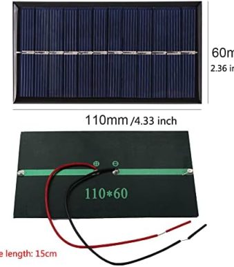 delinx 4pcs mini solar panels for diy electric toys
