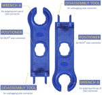 muyi 47pcs solar panel replacement tools kit with connectors & spanners
