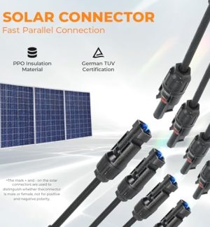 pjerjzn solar panel 30a 1000v y branch connector cable kit