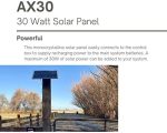 ghost controls 30w monocrystalline solar panel for automatic gate opener