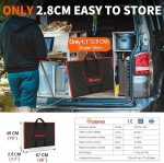 dokio 220w 18v foldable portable solar panel kit