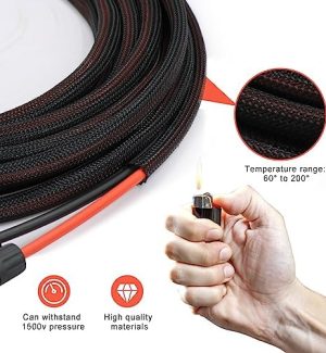 feotech 20ft twin wire solar extension cable with 10awg connectors