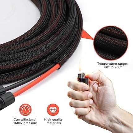 feotech 20ft twin wire solar extension cable with 10awg connectors