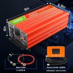 ceac 2000w wave power inverter pure sine for family rv