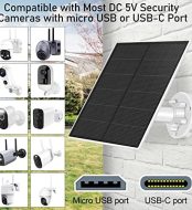 sankaba solar panel for security camera 2 pack