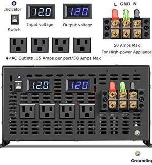 wzrelb 6000w pure sine wave power inverter for solar, rv