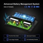 powkey 200w portable power station with 146wh lithium battery