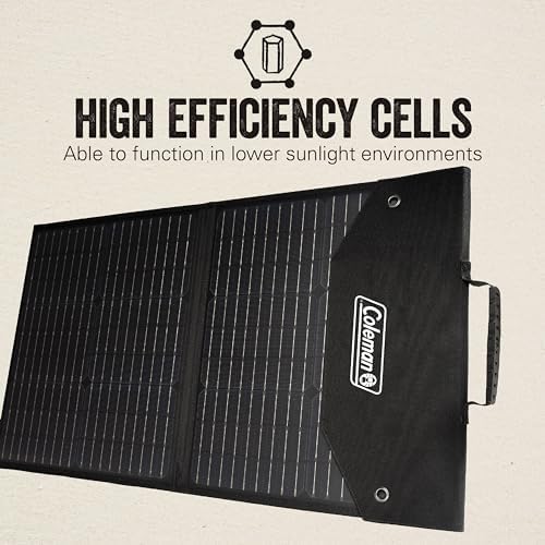 coleman 100w foldable solar panel with adjustable kickstand