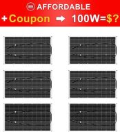 dokio flexible 600w solar panel for off-grid rv and boat