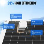 eco-worthy 130w 12v monocrystalline solar panel for off-grid motorhome