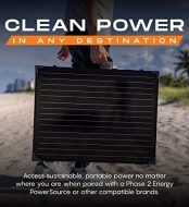 phase 200w foldable solar panel kit for off-grid power