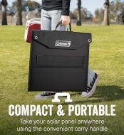 coleman 100w foldable solar panel with adjustable kickstand