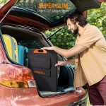 grecell 2400w solar generator and 200w solar panel for home backup power
