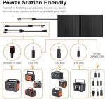 sunsul 100w 12v foldable portable solar panel for outdoor use