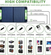 bluerise portable 60w solar panel for outdoor power generation